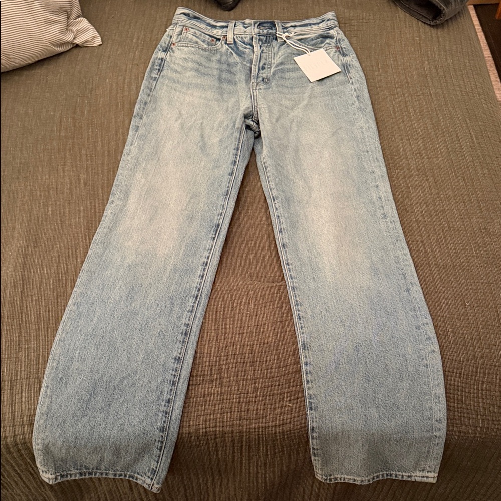 Pistola Light Wash Straight Leg Jeans